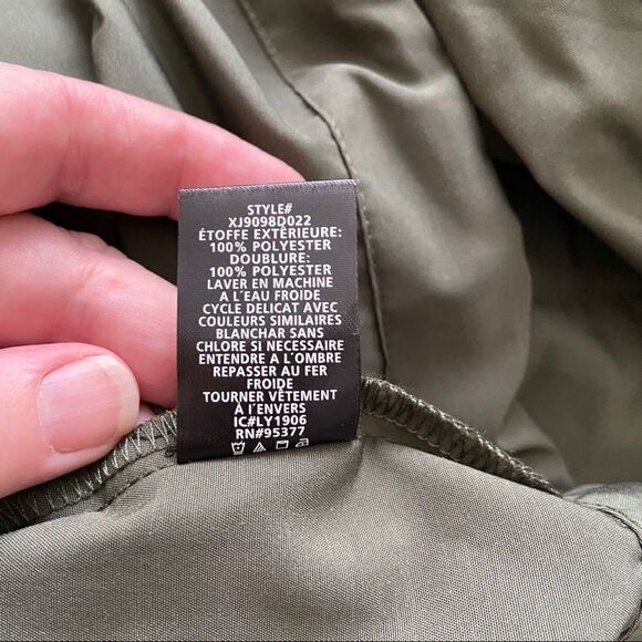 Sanctuary Olive Trench Drawstring Jacket M - Picture 13 of 14